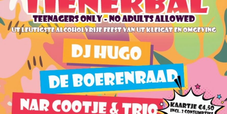 Gezellig carnavalsbal voor de tieners onder ons.