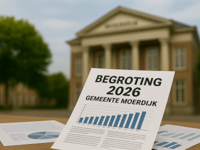 Meerjarenbegroring 2026 goedgekeurd door de Gemeenteraad Moerdijk