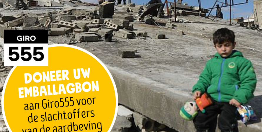 Samen in actie voor de slachtoffers van de aardbeving in Turkije en Syrië